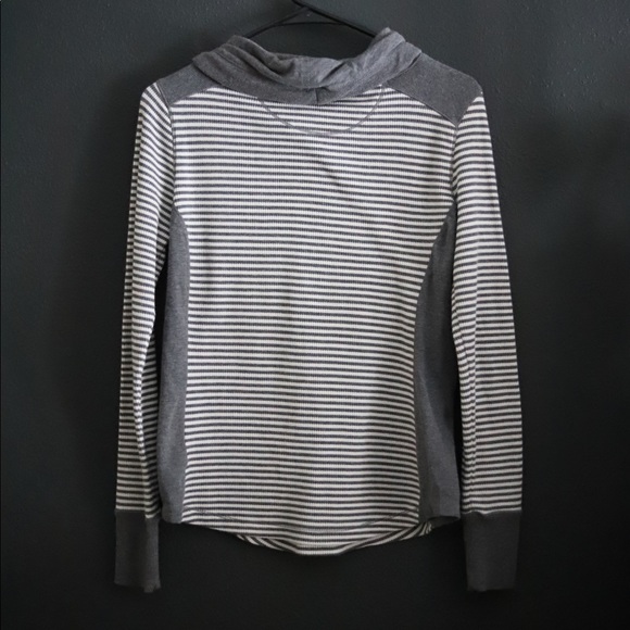 Eddie Bauer Striped Cowl Neck Sweater - Picture 3 of 3